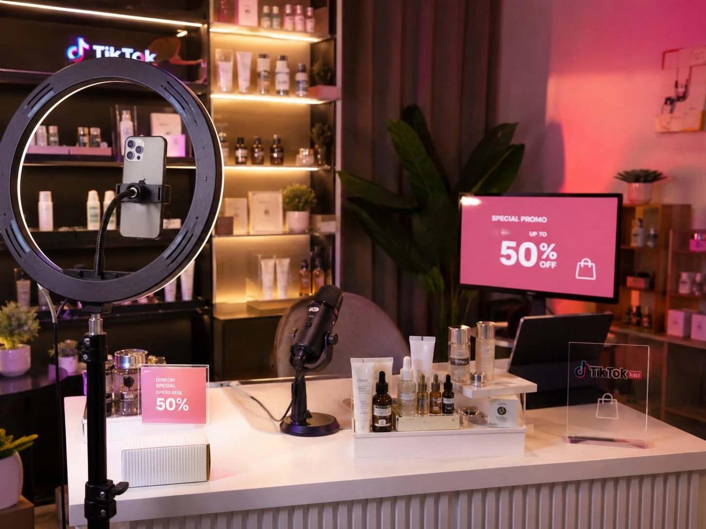 One of our in-house TikTok live studios